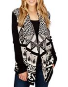 Lucky Brand Draped Open Front Cardigan