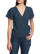 1.state Classic Short-sleeve Wrap Top
