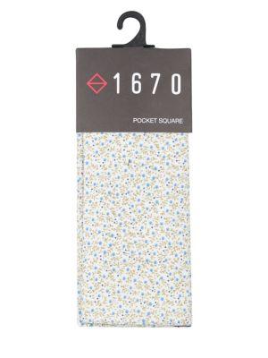 Lord Taylor Feller Floral Cotton Pocket Square