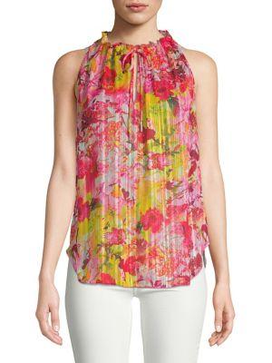 T Tahari Lynna Floral Blouse
