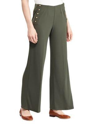 Lauren Ralph Lauren Petite Stretch Jersey Wide-leg Pant