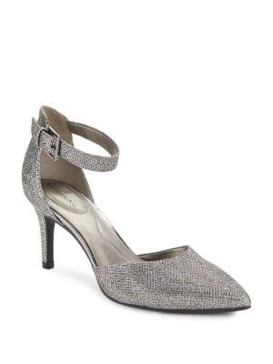 Bandolino Ginata Shimmer Ankle Strap Pumps
