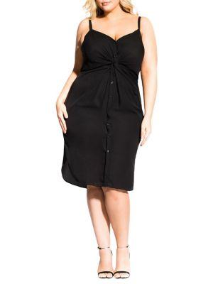 City Chic Plus Twist Strappy Dress