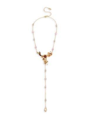 Miriam Haskell Flower Cluster Y-shaped Necklace