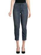T Tahari Cropped Stripe Jeans