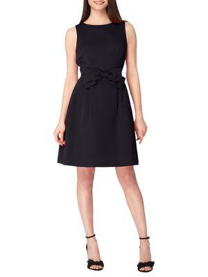 Tahari Arthur S. Levine Sleeveless Bow Fit-&-flare Dress
