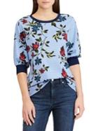 Lauren Ralph Lauren Floral Puffed-sleeve Tee
