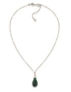 Carolee Wall Street Silvertone Drop Pendant Necklace