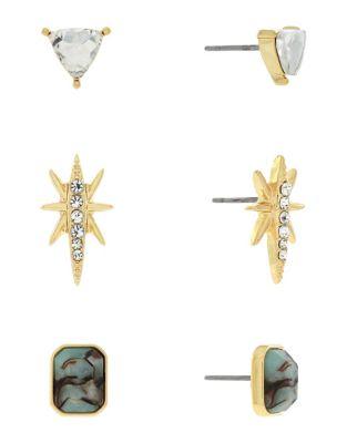 Jessica Simpson Story Teller Fashion Earrings Set