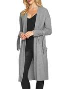 1.state Long Open-front Cardigan