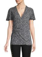 Michael Michael Kors Petite Floral Spring Twist Top