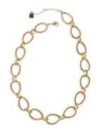 Laundry By Shelli Segal Pacific Blues Goldtone & Crystal Oval Link Necklace