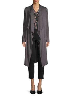 Imnyc Isaac Mizrahi Draped Open-front Long Cardigan