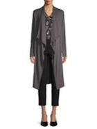 Imnyc Isaac Mizrahi Draped Open-front Long Cardigan