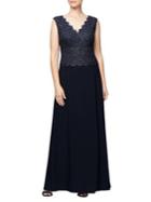 Alex Evenings Plus Lace A-line Gown