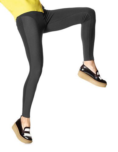 Hue Ribbed Panel Ponte Leggings