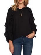 Cece French Cafe Ruffle-trimmed Blouse