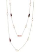 Design Lab Sterling Silver Layered Station Necklace