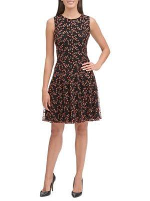 Tommy Hilfiger Embroidered Fit-&-flare Dress