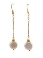 Effy 14kt. Yellow Gold And Pearl Drop Earrings