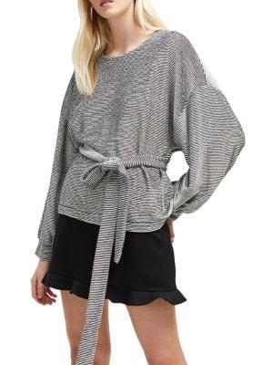 French Connection Freya Textured Jersey Top
