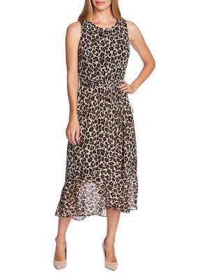Vince Camuto Highland Printed Midi Dress