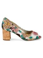 Anne Klein Meredith Floral Peep Toe Pumps