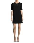 Adrianna Papell Textured Crepe Shift Dress