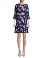 Eliza J Plus Floral Ruffle Dress