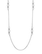 Ivanka Trump 8mm, 10mm Faux Pearl Rhodium-plated Necklace