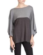 Lauren Ralph Lauren Colorblocked Knit Poncho