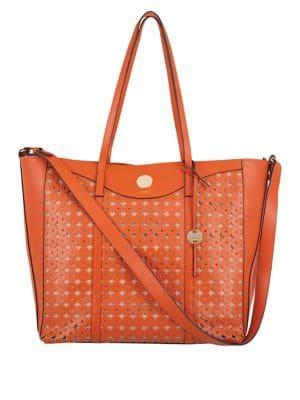 Lodis Laguna Perf Rfid Onna Large Leather Tote