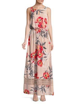 Adrianna Papell Tropical Breeze Maxi-dress