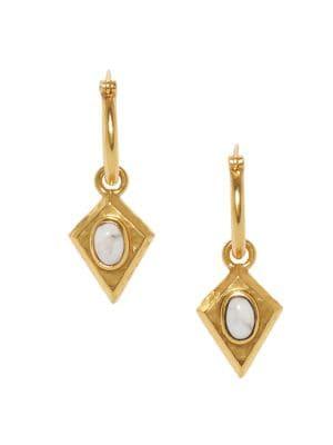 Sole Society Charms And Links Goldtone And Crystal Drop Earrings