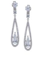 Carolee The Diana Crystal Linear Drop Earrings