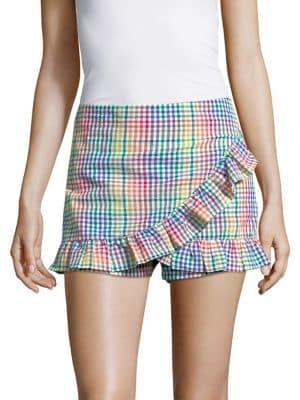 Design Lab Printed Ruffled Skort