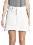 Blanknyc Frayed Mini Denim Skirt