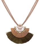 Jenny Packham Layered Tassel Pendant Necklace