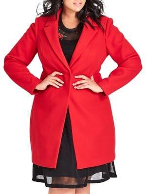 City Chic Plus Bromley Coat