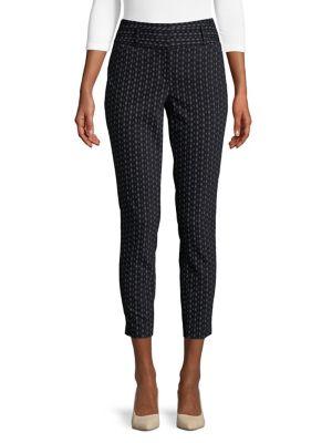Ivanka Trump Dobby Printed Cropped Pants