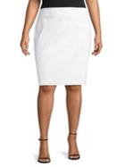 Lord & Taylor Plus Knee-length Pencil Skirt