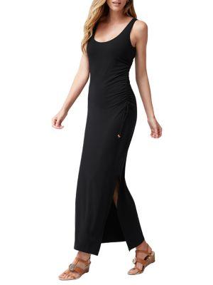 Tommy Bahama Tulum Tambour Shirred Maxi Dress