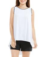 Vince Camuto Hi-lo Hem Embroidered Top