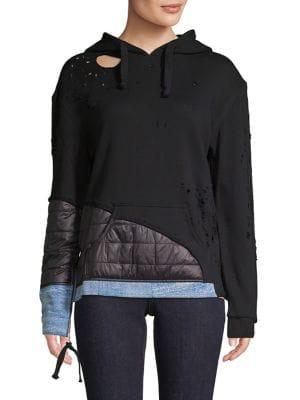 Caara Elvira Ribbed Cotton Sweatshirt