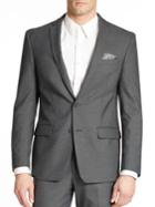 William Rast Textured Suit Jacket
