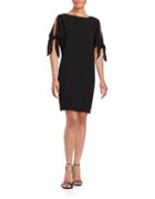Vince Camuto Cutout Sleeve Solid Dress