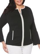 Rafaella Plus Knit Bell-sleeve Jacket