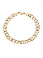 Lord & Taylor 14k Yellow Gold Curb Link Bracelet