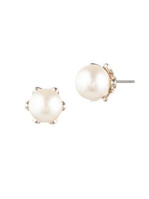 Marchesa Faux Pearl Stud Earrings