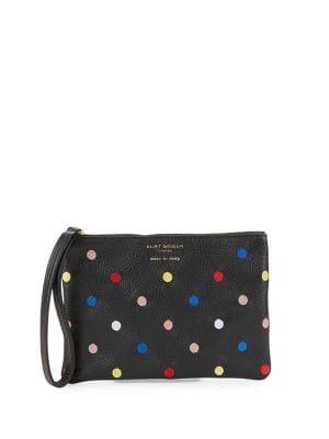 Kurt Geiger London Violet Dotted Zip Pouch